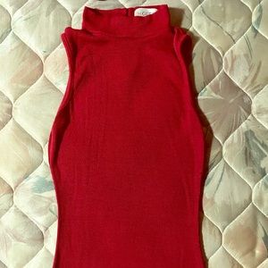 tight fitted red dress !